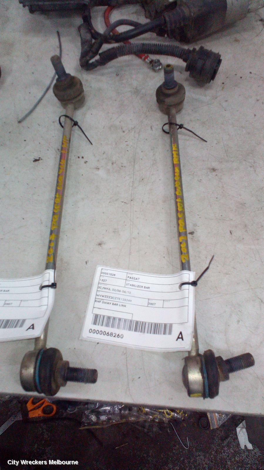 VOLKSWAGEN PASSAT STABILISER BAR, 3C/MK6, 03/2006 - 06/2012