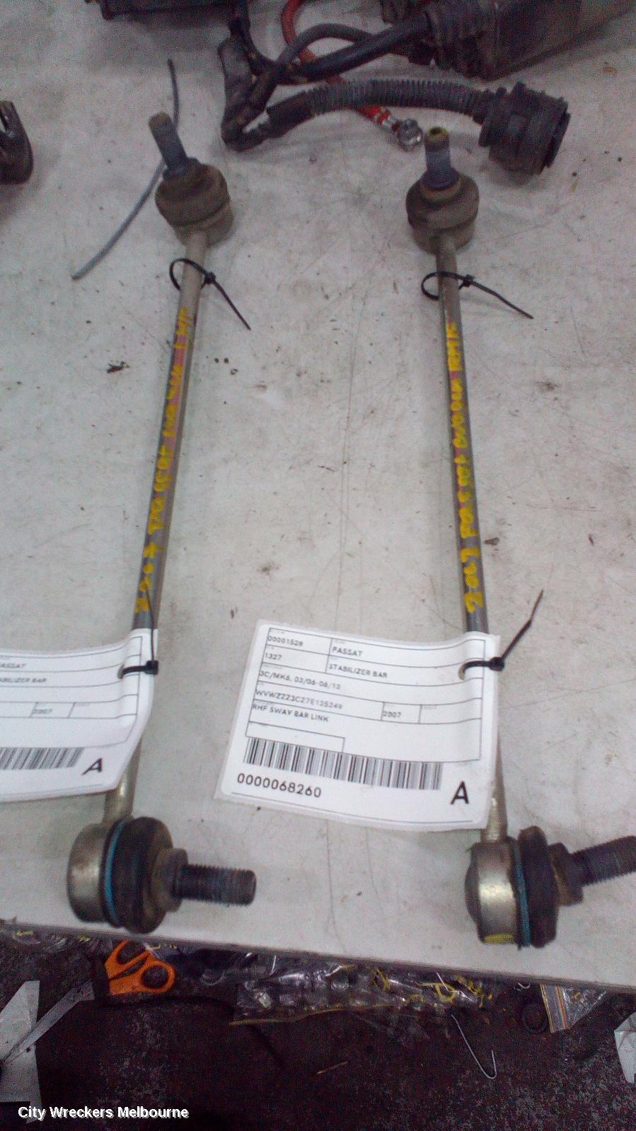VOLKSWAGEN PASSAT STABILISER BAR, 3C/MK6, 03/2006 - 06/2012