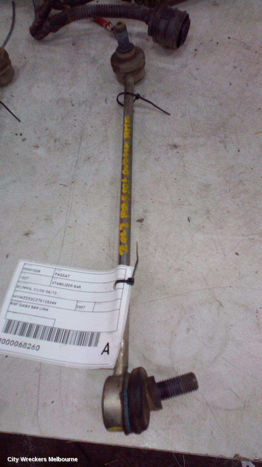 VOLKSWAGEN PASSAT STABILISER BAR, 3C/MK6, 03/2006 - 06/2012