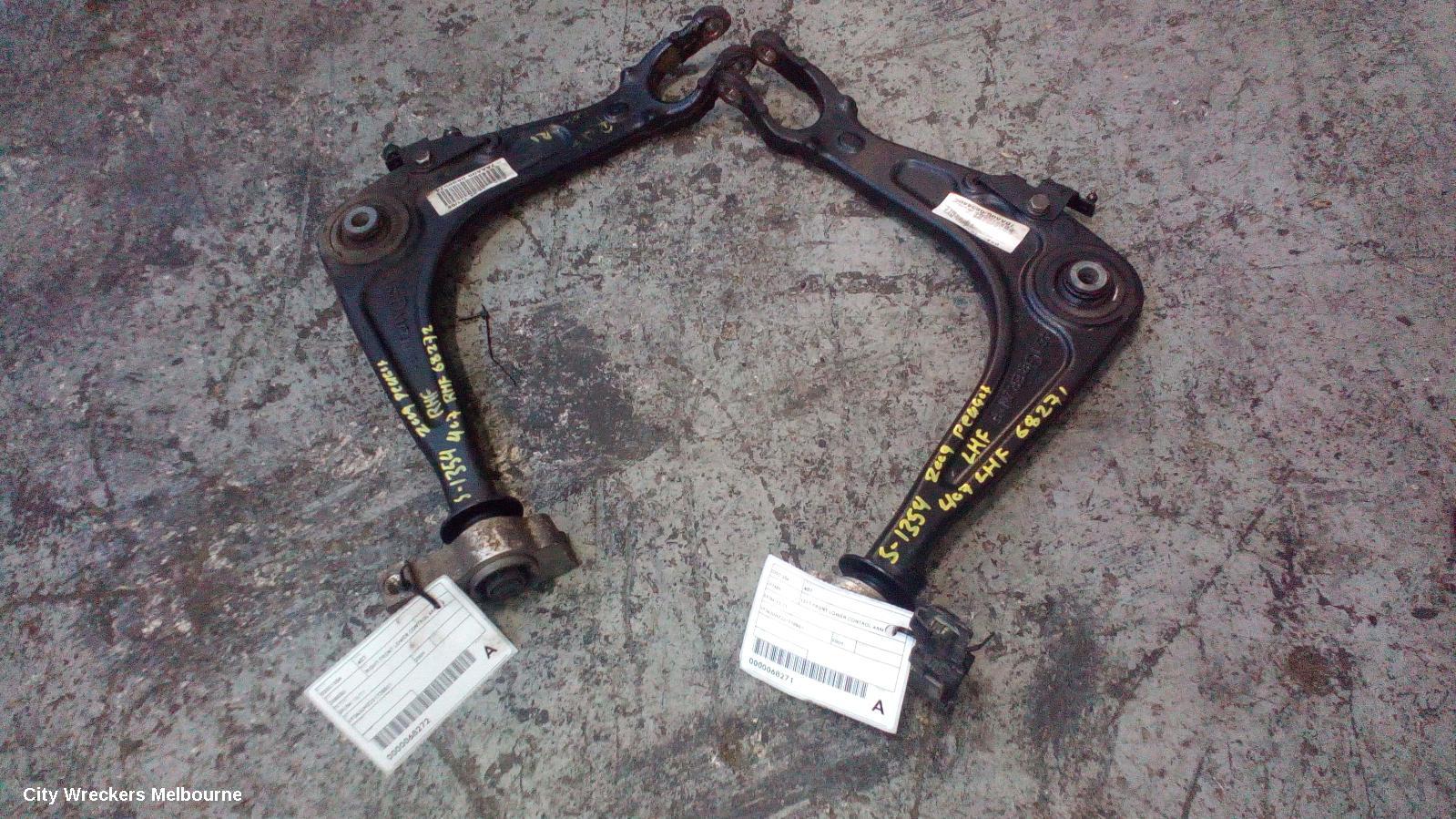 PEUGEOT 407 LEFT FRONT LOWER CONTROL ARM, 09/2004 - 12/2011