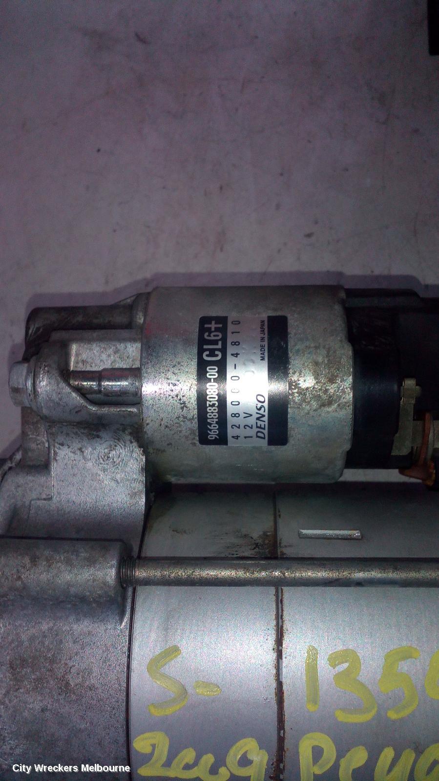 PEUGEOT 407 STARTER, DIESEL, 2.7, DENSO, 07/2006 - 12/2011