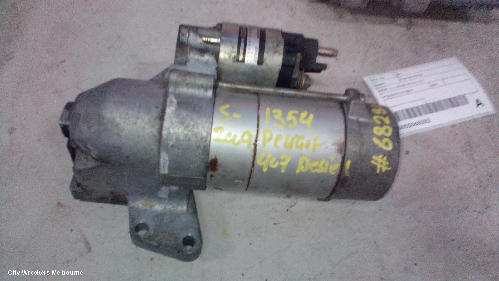 PEUGEOT 407 STARTER, DIESEL, 2.7, DENSO, 07/2006 - 12/2011