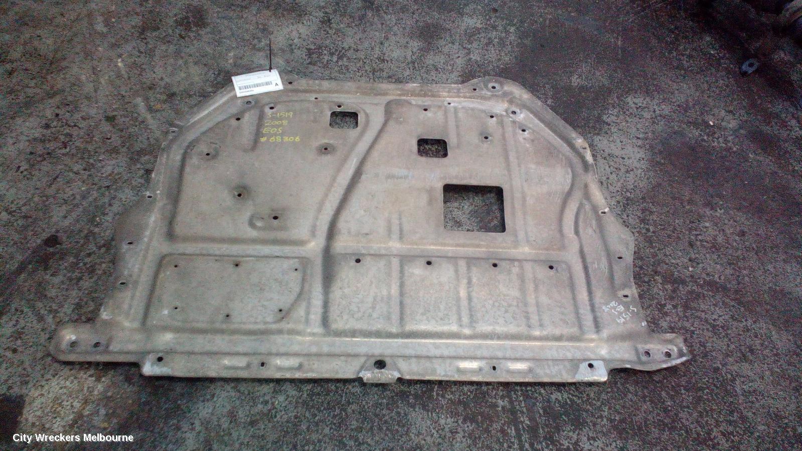 VOLKSWAGEN EOS LOWER ENGINE SPLASH TRAY, 1F, 3.2, PETROL, FWD, AUTO T/M, 02/2007 - 04/2011