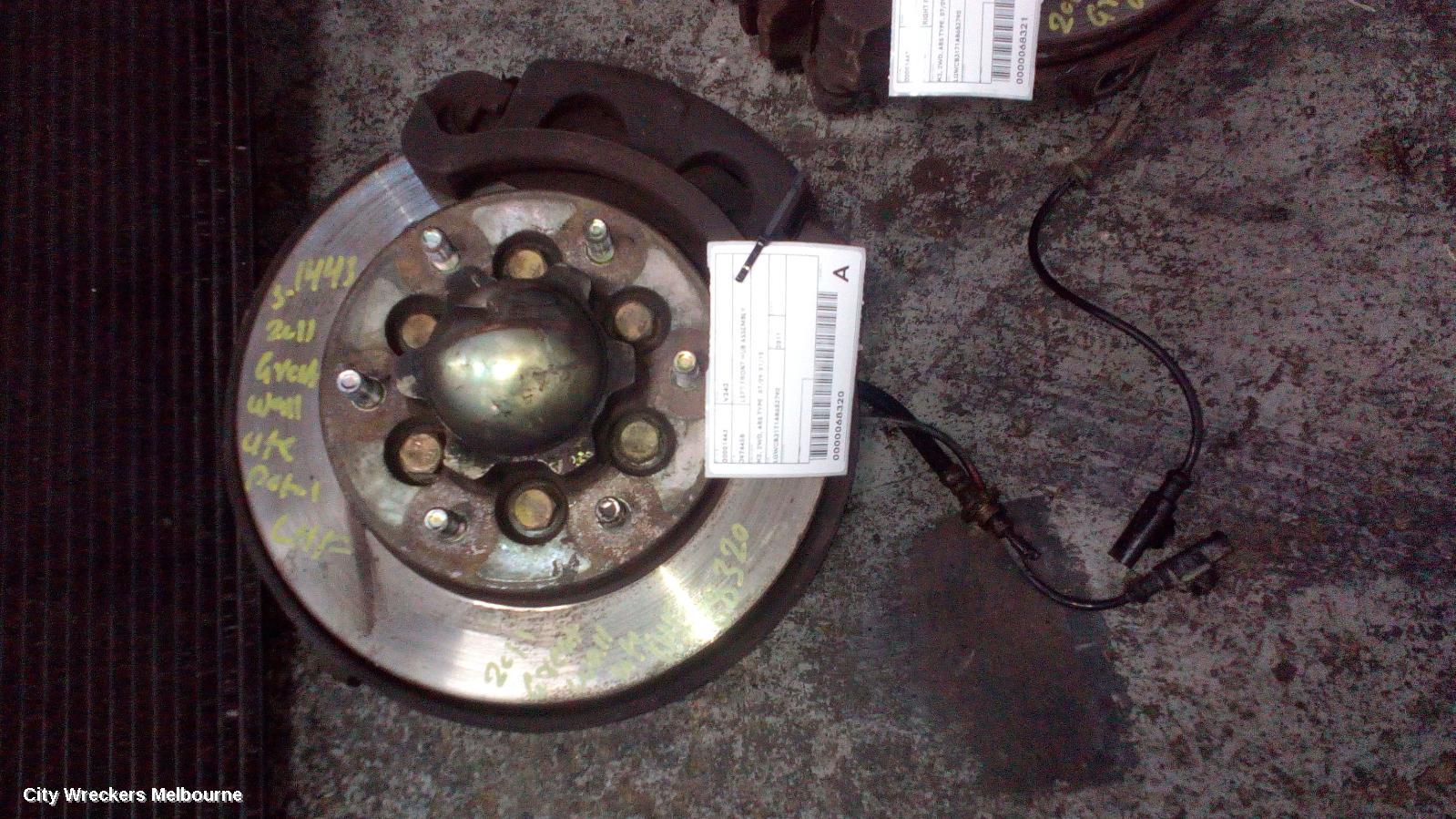 GREAT WALL V200/V240 LEFT FRONT HUB ASSEMBLY, K2, 2WD, ABS TYPE, 07/2009 - 01/2015