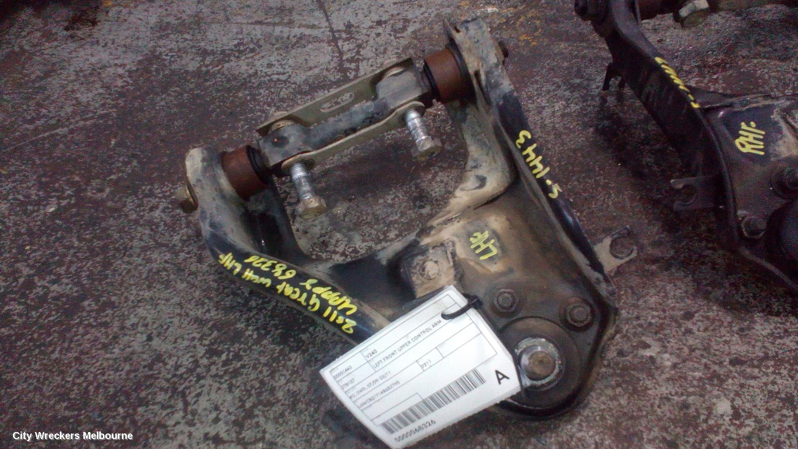 GREAT WALL V200/V240 LEFT FRONT UPPER CONTROL ARM, K2, 07/2009 - 01/2015