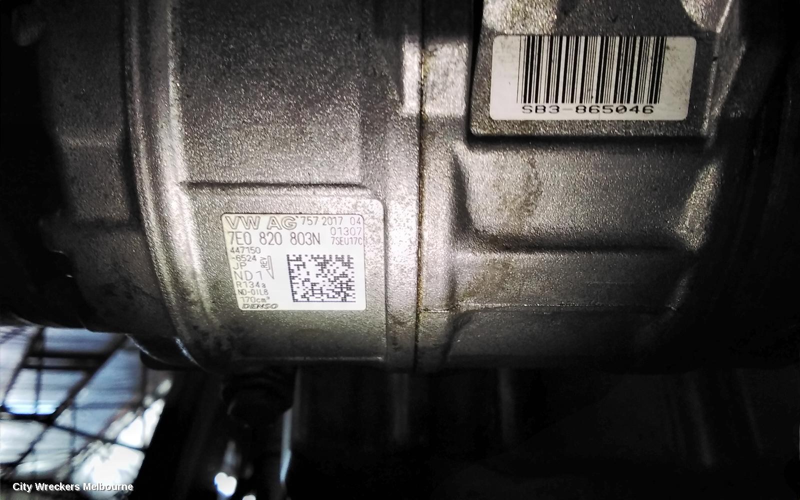 VOLKSWAGEN TRANSPORTER A/C COMPRESSOR, T6, 2.0, DIESEL, BI-TURBO, T6, 07/2015 ONWARDS
