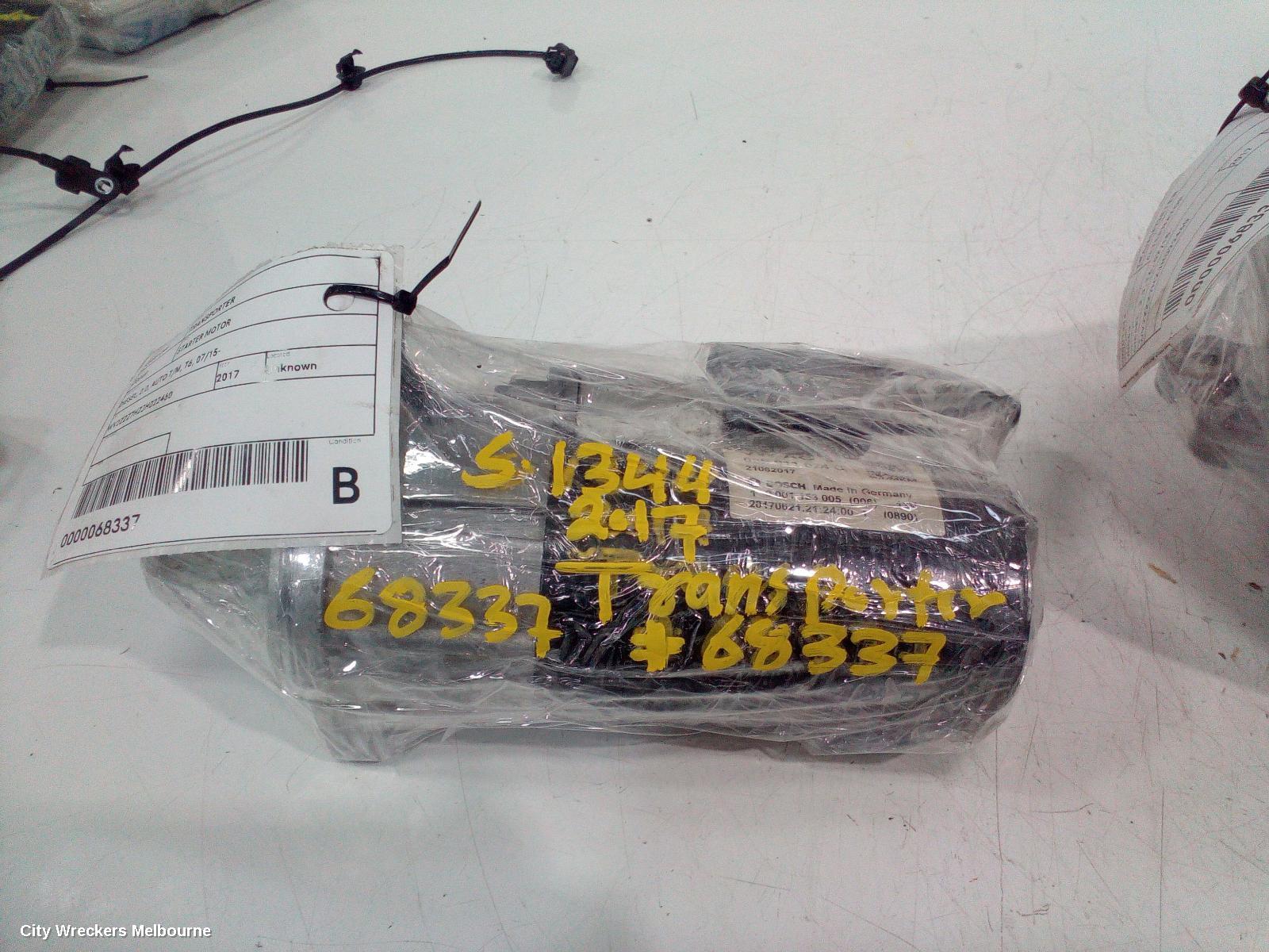 VOLKSWAGEN TRANSPORTER STARTER, DIESEL, 2.0, AUTO T/M, T6, 07/2015 ONWARDS