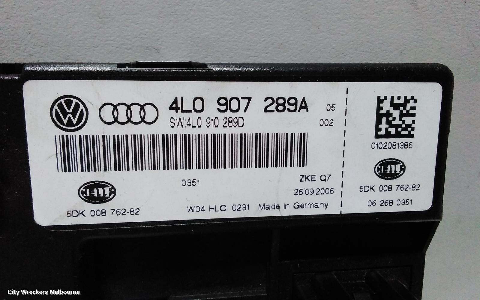 AUDI Q7, 4L, 09/2006 - 08/2015, CONVENIENCE MODULE: 4L0907289A: 68346