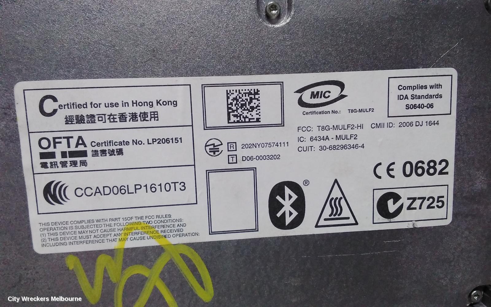BMW 5 SERIES RADIO/CD/DVD/SAT/TV, BLUETOOTH MODULE***USE ECU PART TYPE***