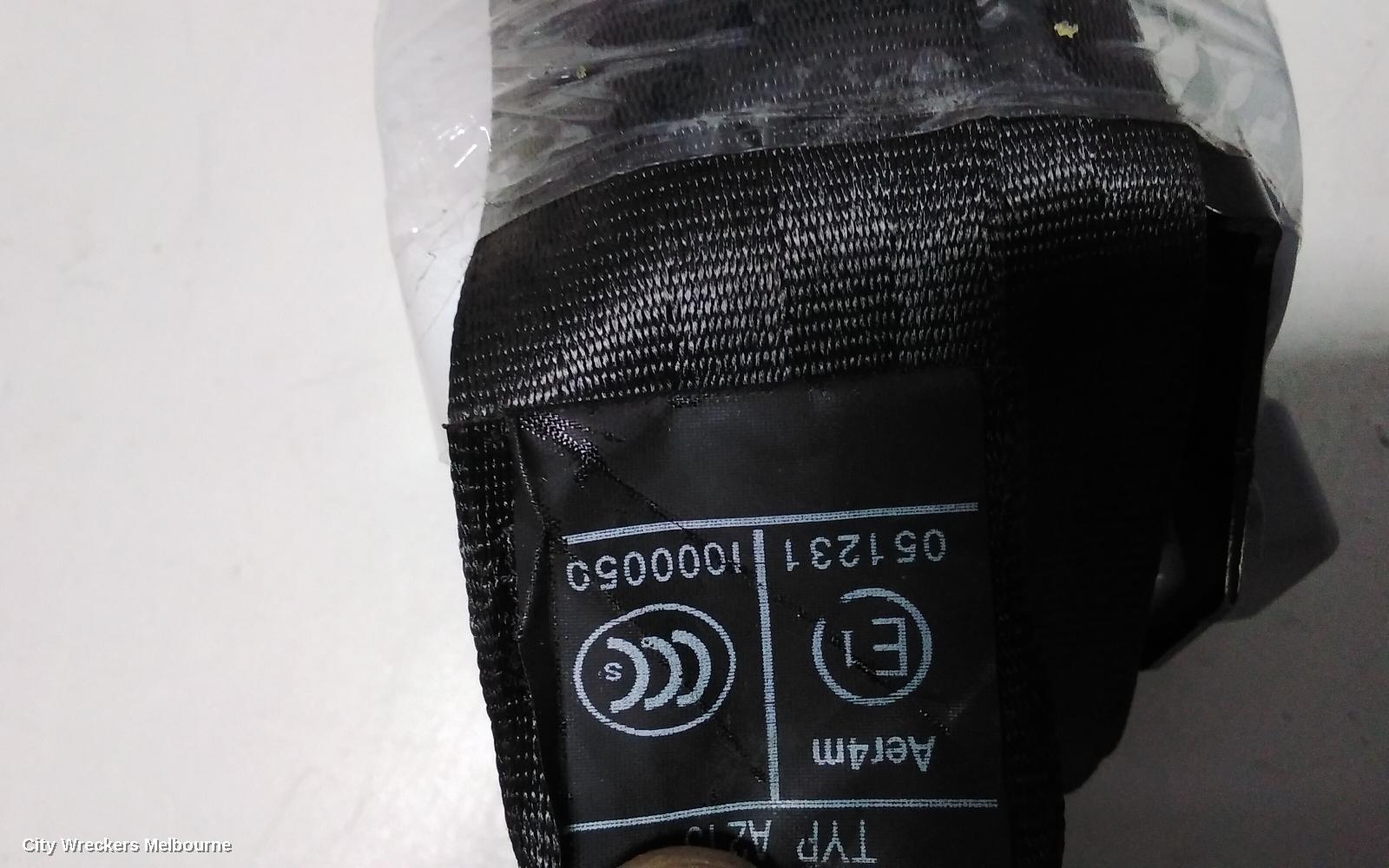 AUDI A1 SEATBELT/STALK, RH REAR, SEAT BELT ONLY, 5DR HATCH, 8X, 03/2012 - 10/2018