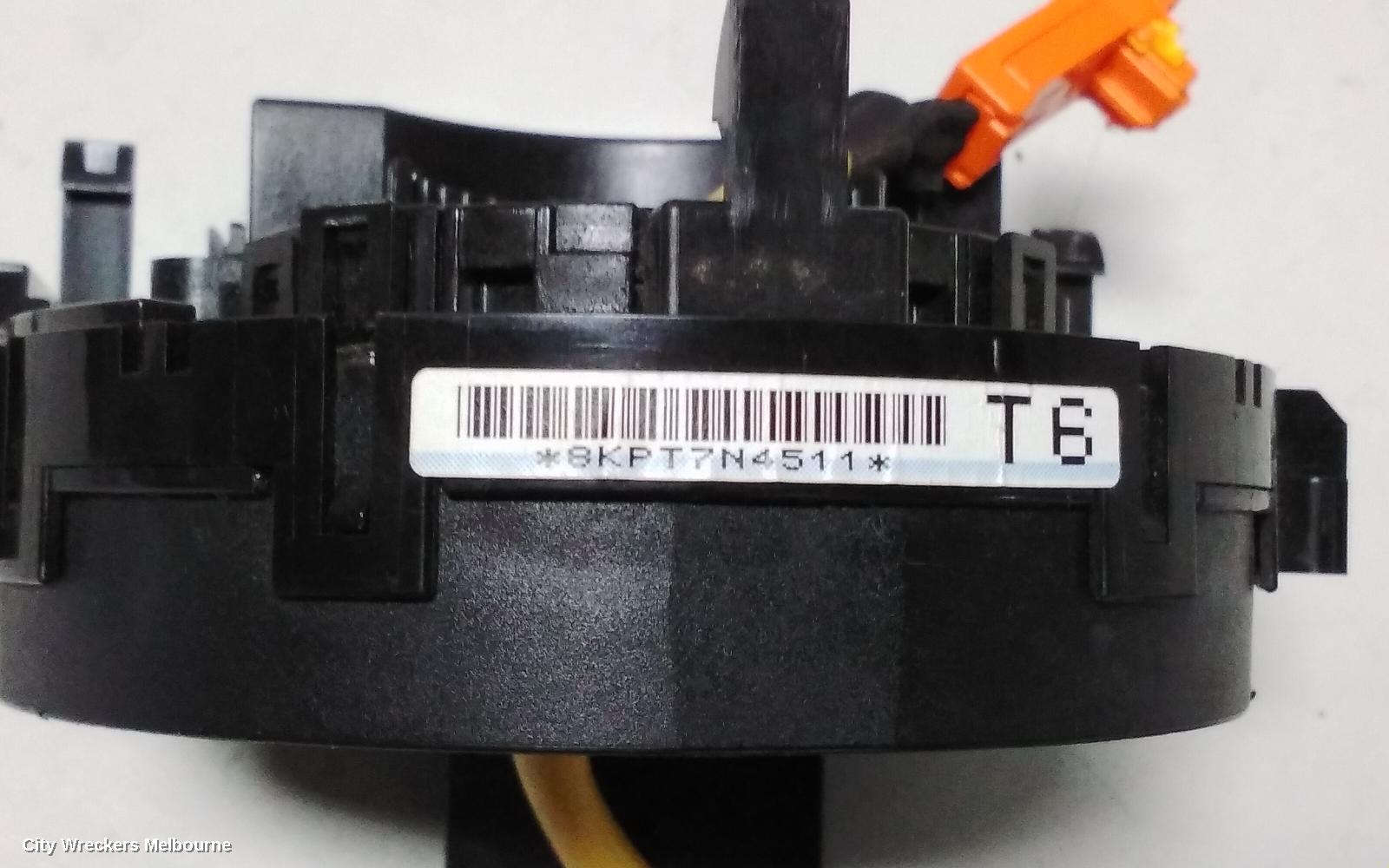 TOYOTA CAMRY AIRBAG MODULE/SENSOR, CLOCKSPRING, SK36, W/ CONTROLS ON STEERING WHEEL, ORANGE PLUG TYPE, 08/2002 - 05/2006