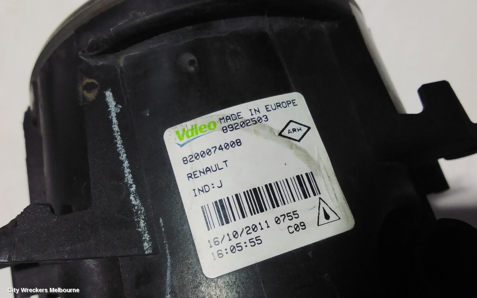 RENAULT MEGANE RIGHT INDICATOR/FOG/SIDE, BUMPER FOGLAMP, X32/B95/K95, 5DR HATCH/WAGON, 09/2010 - 06/2013