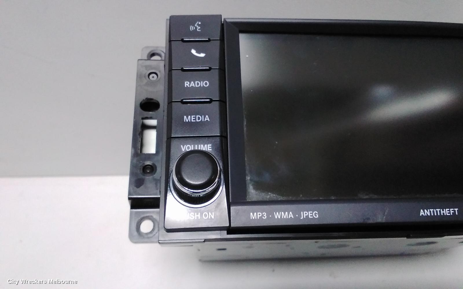 JEEP COMPASS RADIO/CD/DVD/SAT/TV, HEAD UNIT, SINGLE DISC CD PLAYER, MEDIA CENTRE 135 (REL), MK, 07/2011 - 12/2016