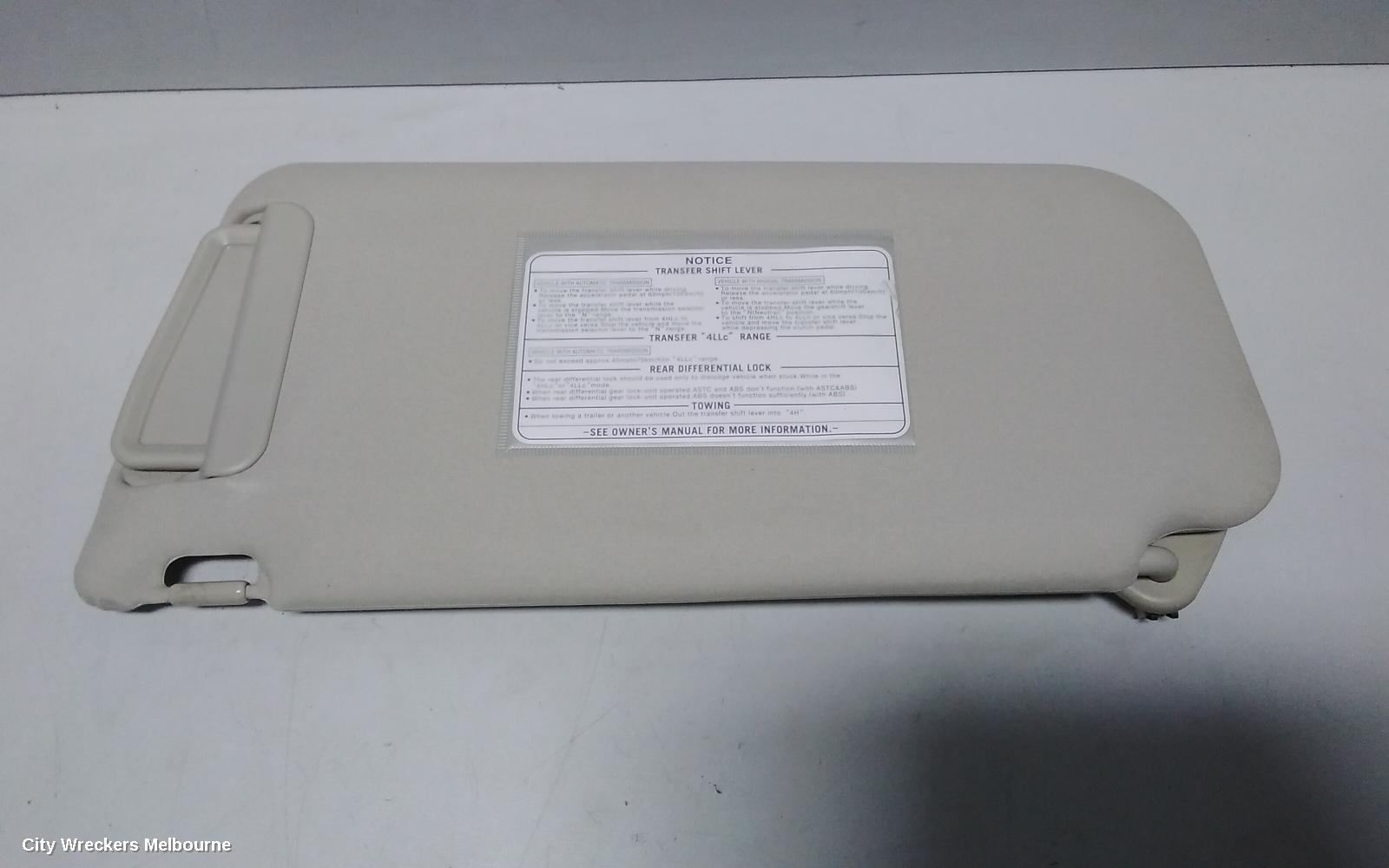 MITSUBISHI PAJERO SUNVISOR, NS-NW, RH SIDE, 11/2006 ONWARDS