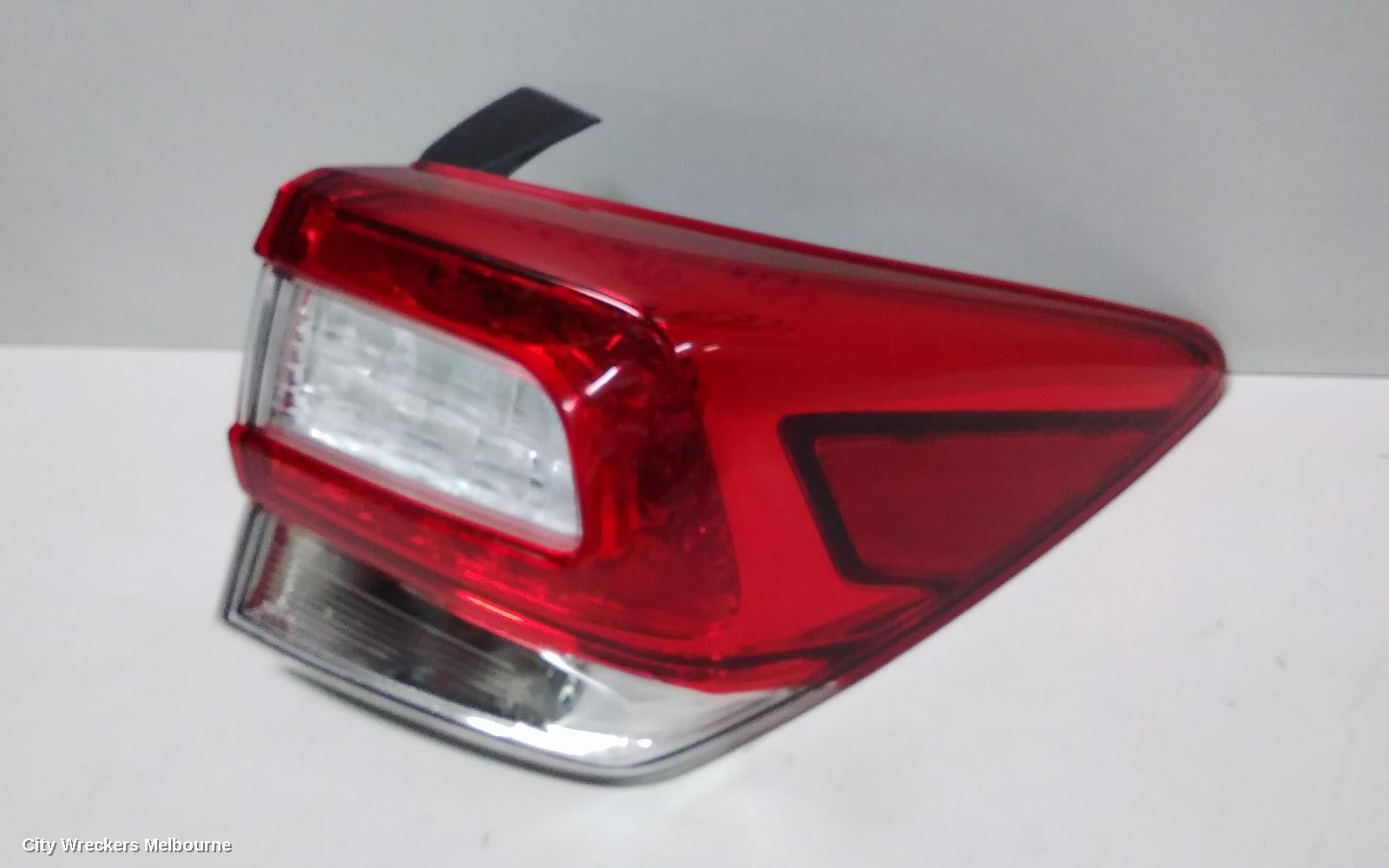 SUBARU IMPREZA RIGHT TAILLIGHT, G5, W/ CHROME INSERT TYPE, HATCH, 11/2016 - 02/2020