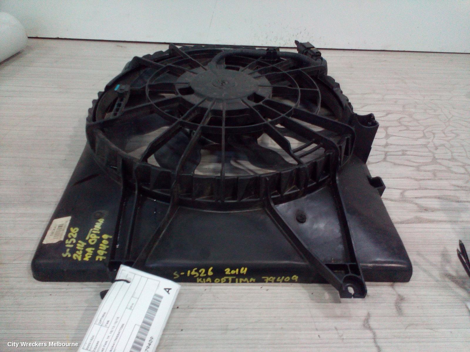 KIA OPTIMA FAN, RAD FAN, TF, 10/2013 - 10/2015