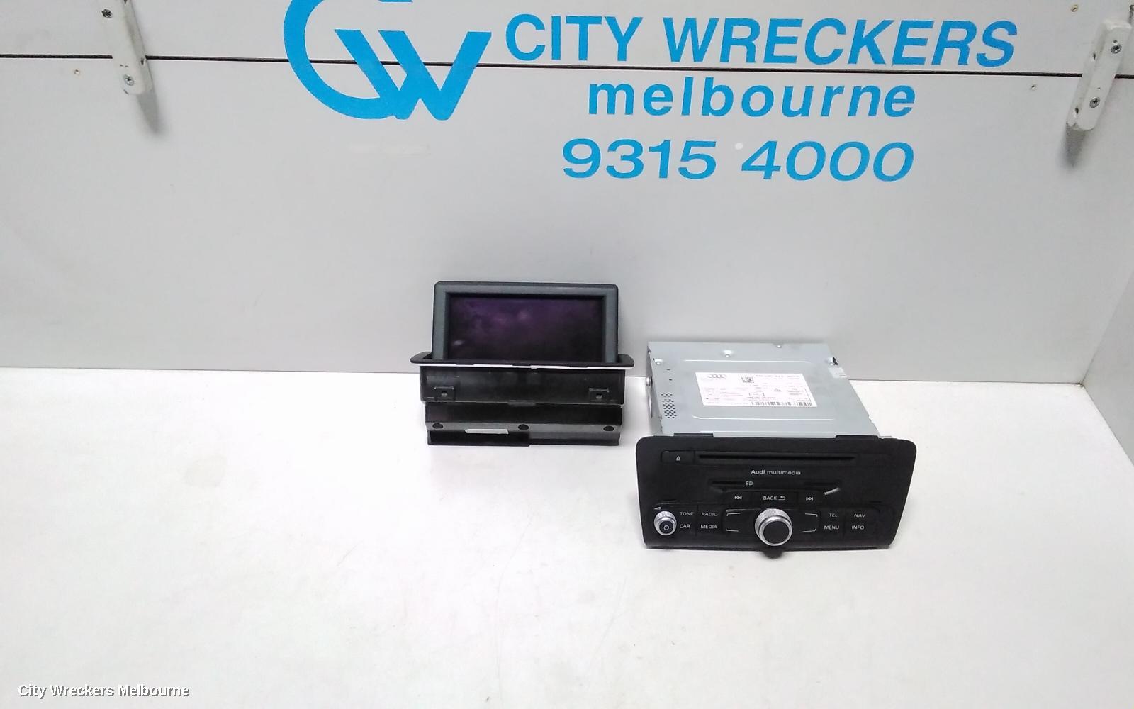 AUDI A1 RADIO/CD/DVD/SAT/TV, RADIO CONTROL UNIT, 8X, NON ACTIVE SPEAKER TYPE (P/N 4G0035053E), 11/2011 - 11/2012