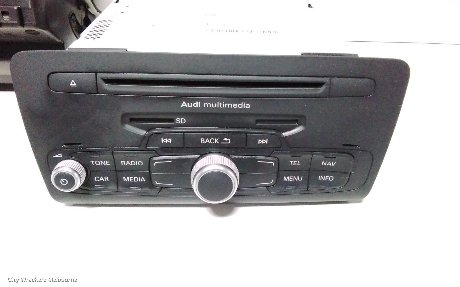 AUDI A1 RADIO/CD/DVD/SAT/TV, RADIO CONTROL UNIT, 8X, NON ACTIVE SPEAKER TYPE (P/N 4G0035053E), 11/2011 - 11/2012