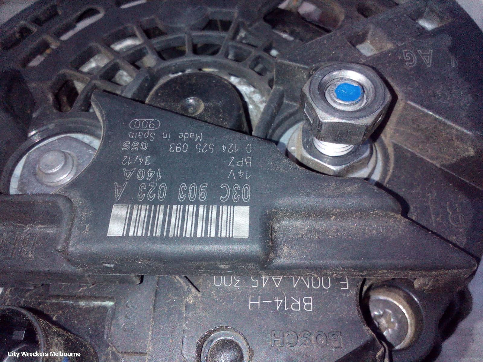SKODA OCTAVIA ALTERNATOR, PETROL, 1.4, CAXA CODE, BOSCH, 1Z, 08/2010 - 10/2013