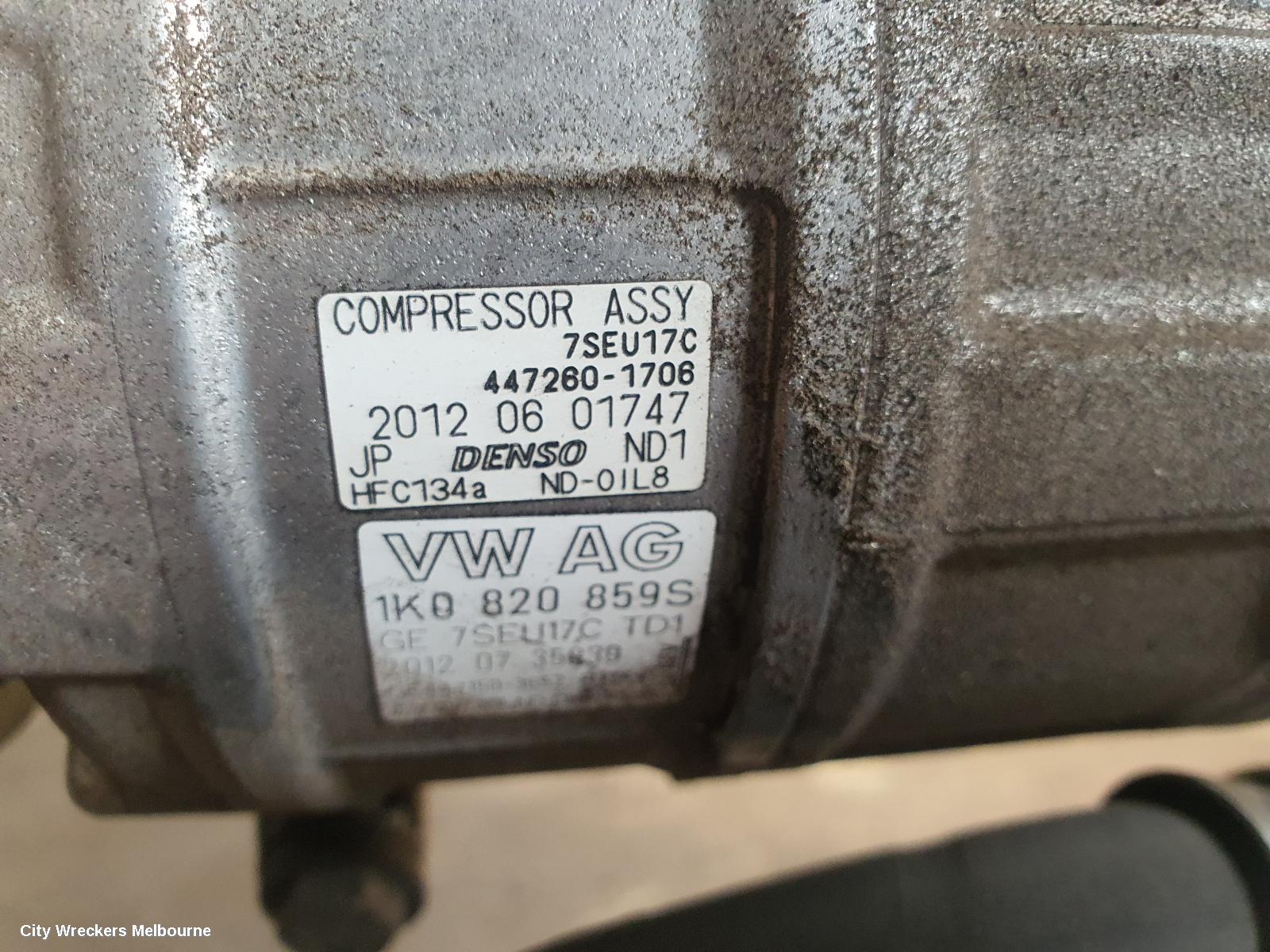 SKODA OCTAVIA A/C COMPRESSOR, 1Z, PETROL, DENSO BRAND (7SEU17C), 01/2004 - 10/2013