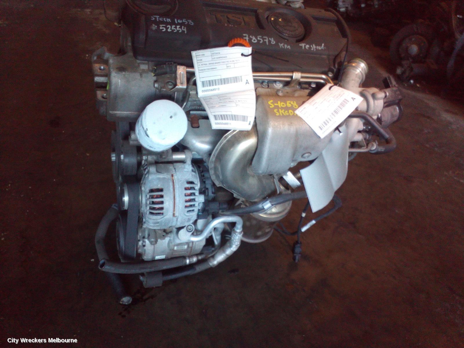 SKODA OCTAVIA A/C COMPRESSOR, 1Z, PETROL, DENSO BRAND (7SEU17C), 01/2004 - 10/2013