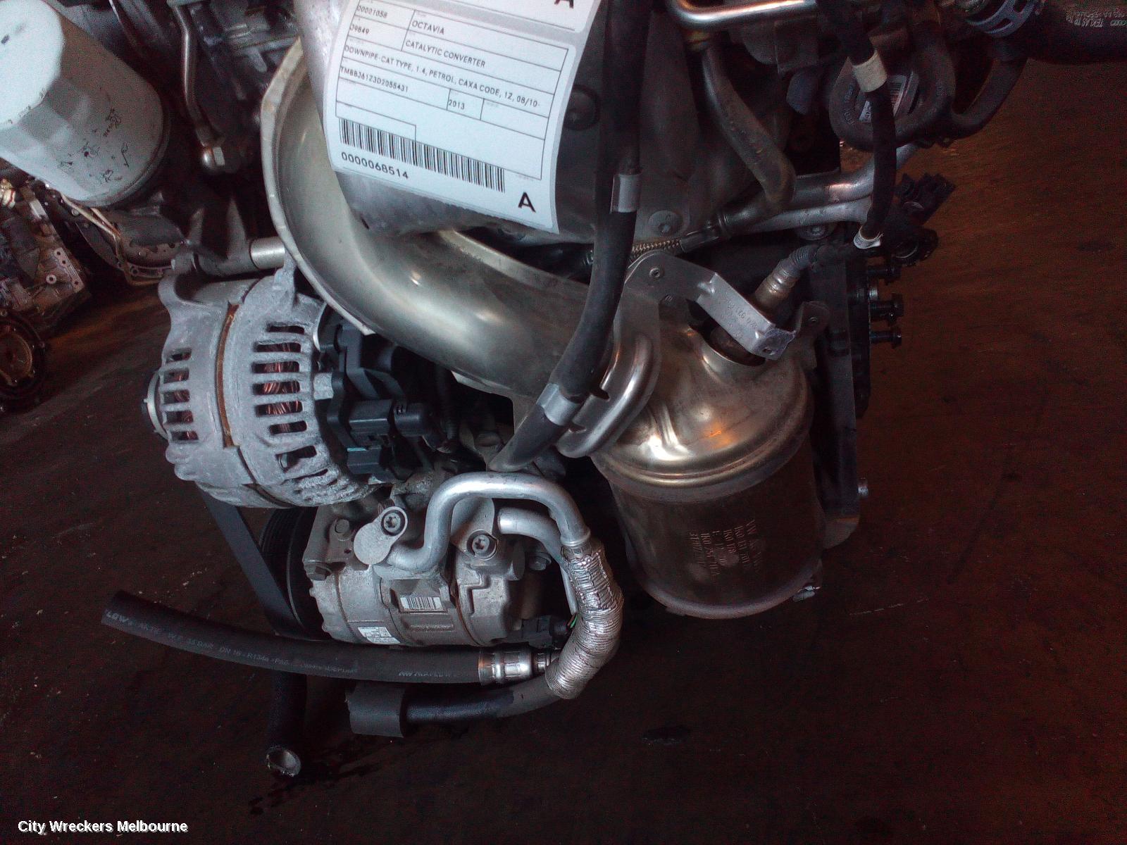 SKODA OCTAVIA CATALYTIC CONVERTER, DOWNPIPE-CAT TYPE, 1.4, PETROL, CAXA CODE, 1Z, 08/2010 - 10/2013