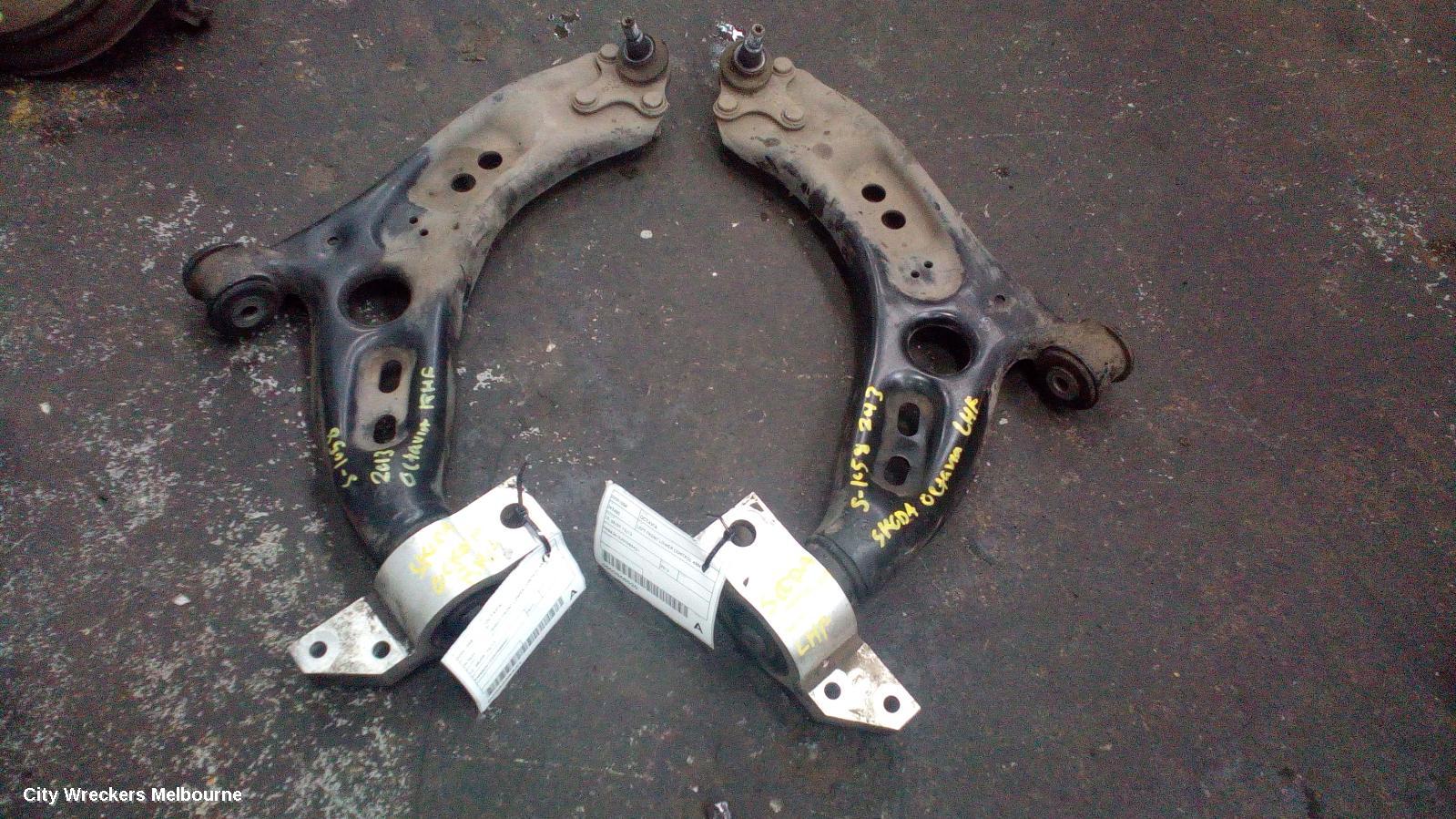 SKODA OCTAVIA LEFT FRONT LOWER CONTROL ARM, 1Z, 05/2009 - 10/2013