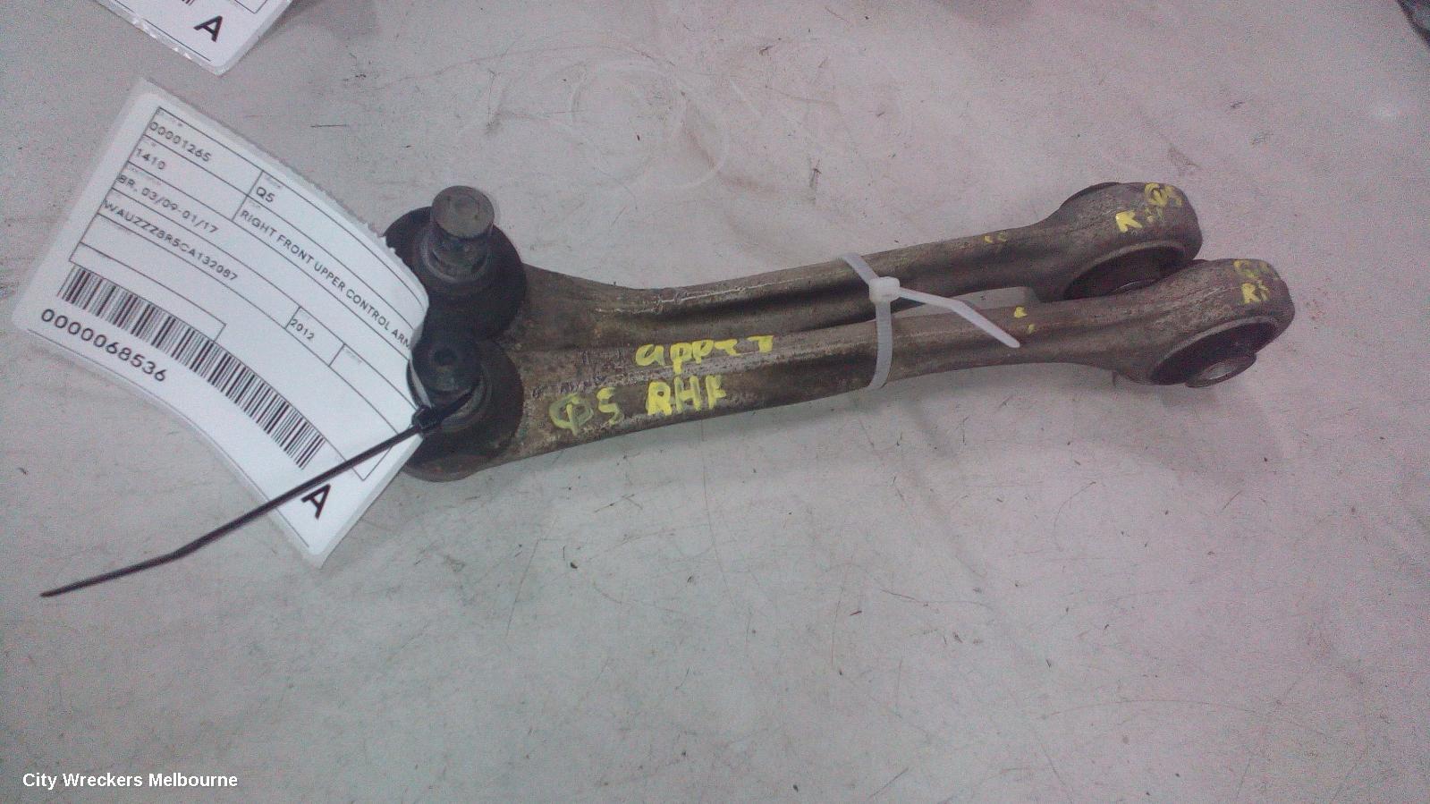 AUDI Q5 RIGHT FRONT UPPER CONTROL ARM, FRONT, 8R, 03/2009 - 01/2017