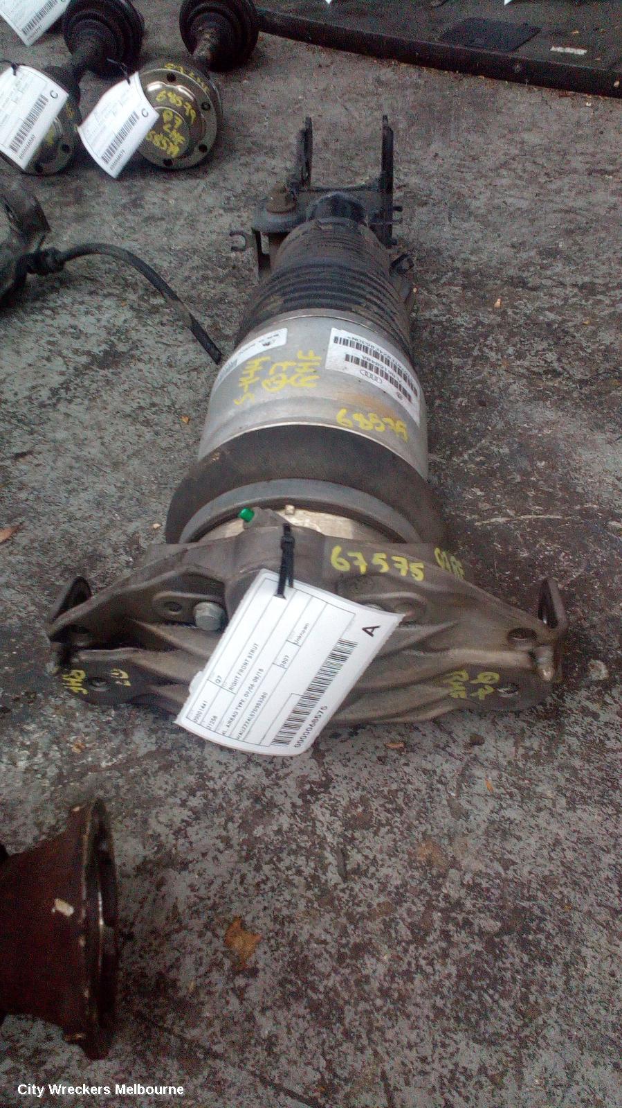 AUDI Q7 RIGHT FRONT STRUT, 4L, AIRBAG TYPE, 09/2006 - 08/2015