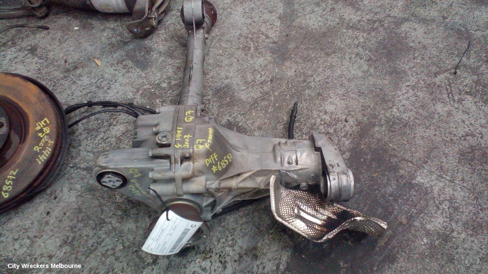 AUDI Q7 FRONT DIFF ASSEMBLY, 4L, 09/2006 - 08/2015