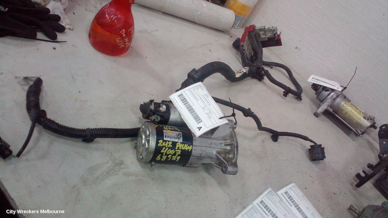 PEUGEOT 4007 STARTER, DIESEL, 2.2, MITS M000T20871, GS, 11/2009 - 08/2013