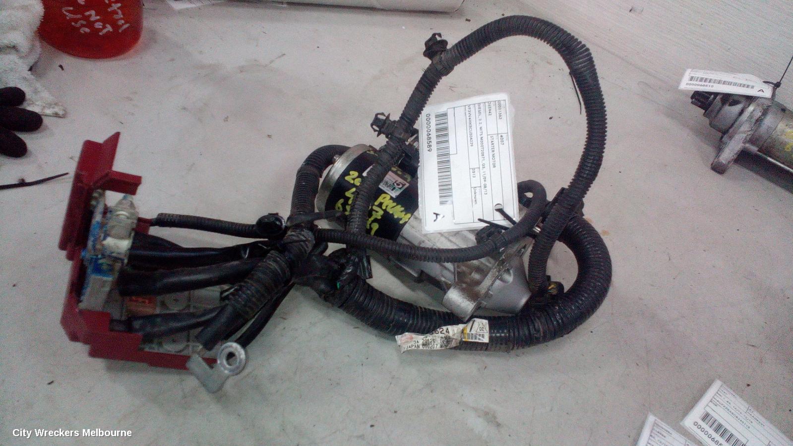 PEUGEOT 4007 STARTER, DIESEL, 2.2, MITS M000T20871, GS, 11/2009 - 08/2013