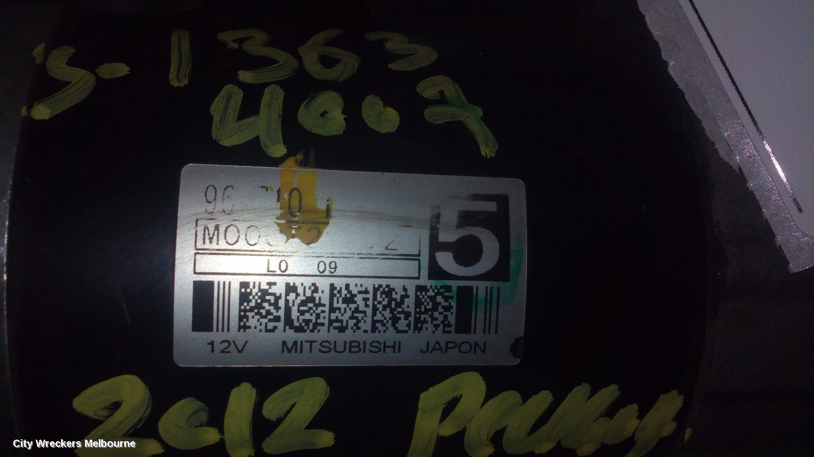 PEUGEOT 4007 STARTER, DIESEL, 2.2, MITS M000T20871, GS, 11/2009 - 08/2013