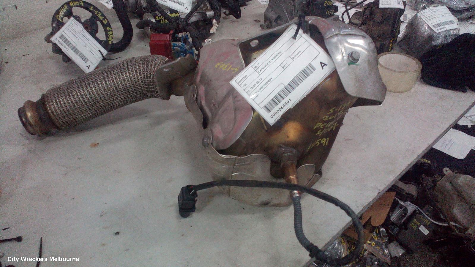 PEUGEOT 4007 CATALYTIC CONVERTER, GS, 10/2009 - 08/2013