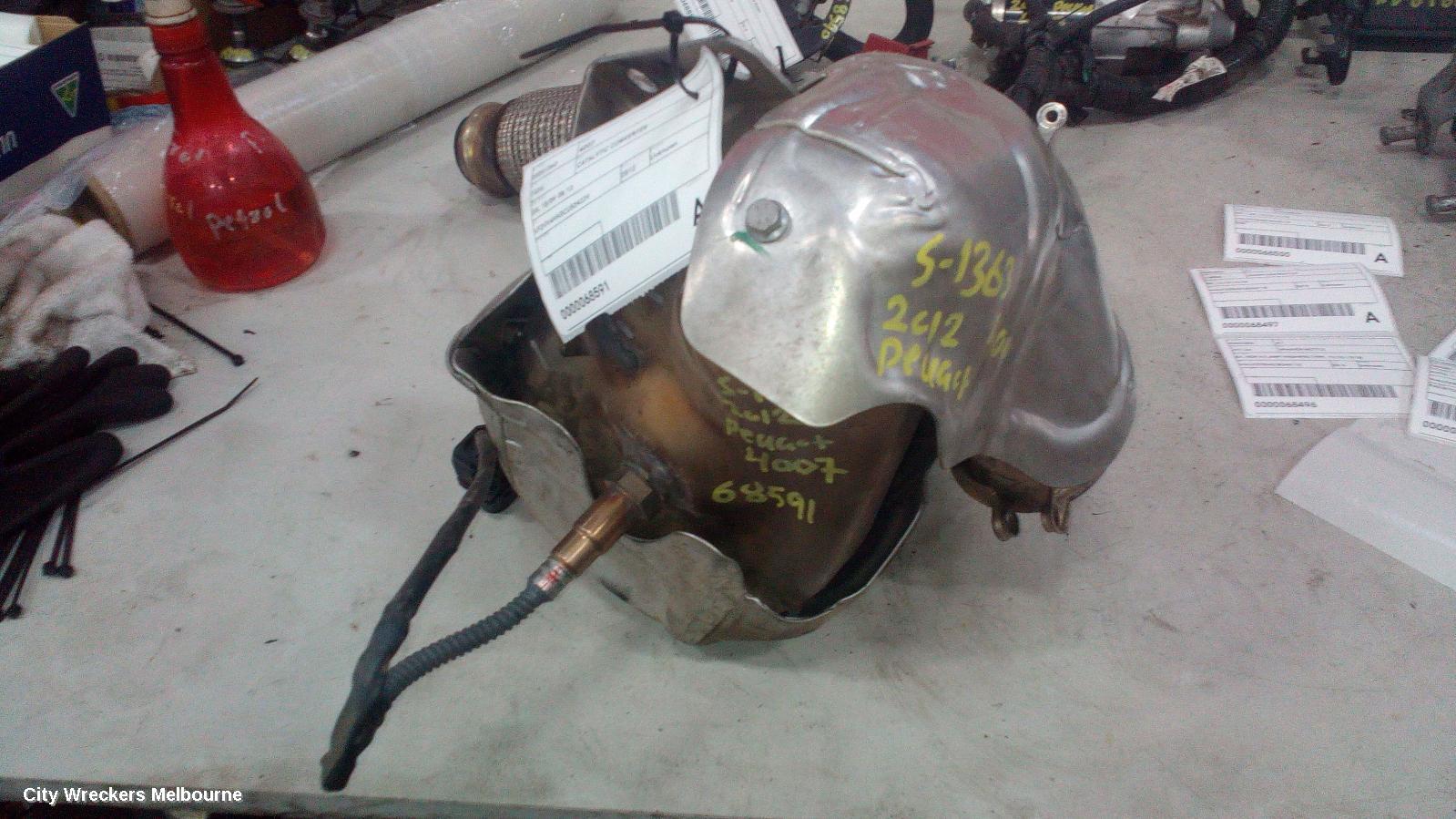 PEUGEOT 4007 CATALYTIC CONVERTER, GS, 10/2009 - 08/2013