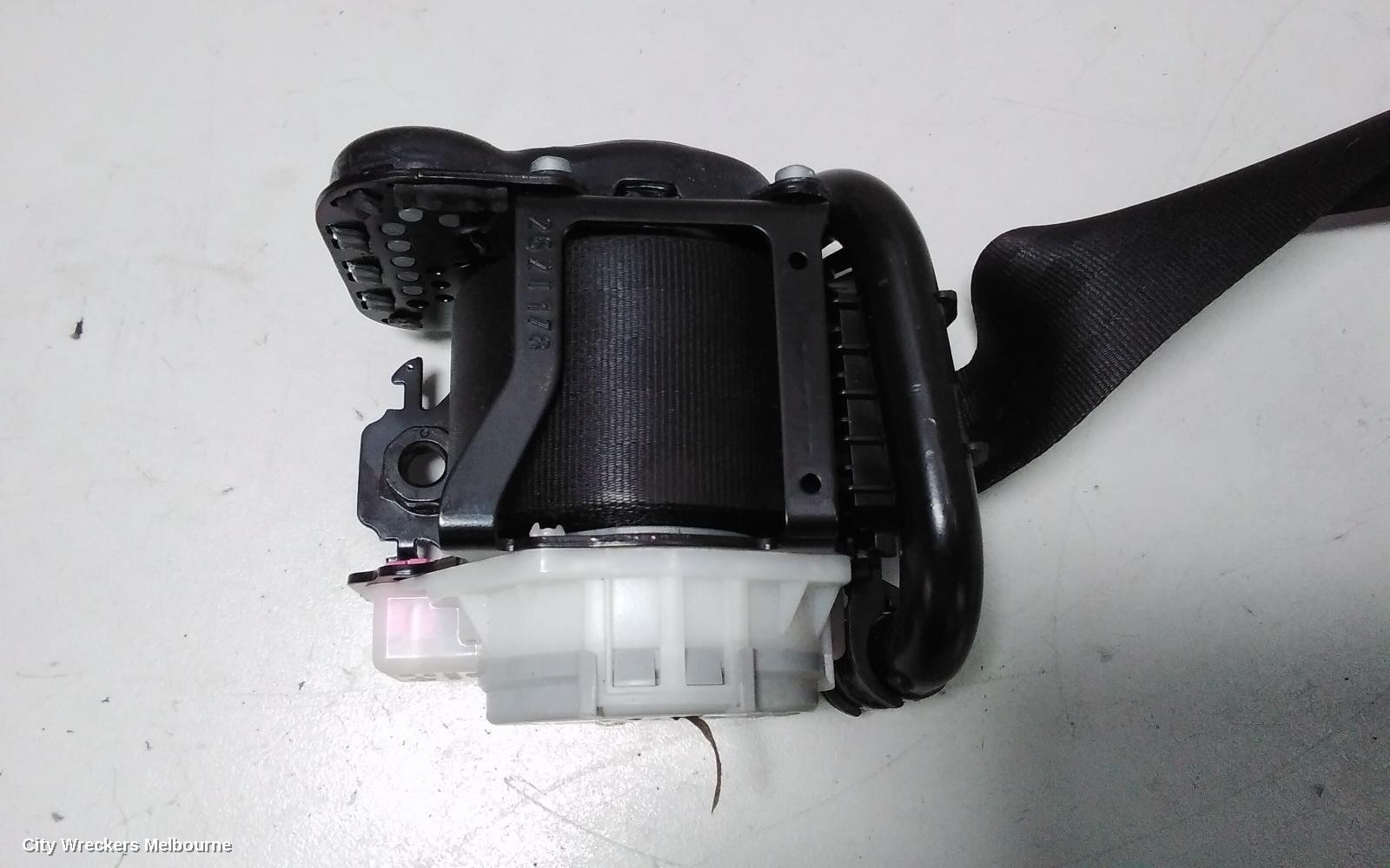PEUGEOT PARTNER SEATBELT/STALK, LH FRONT, SEAT BELT ONLY, 09/2008 - 01/2015