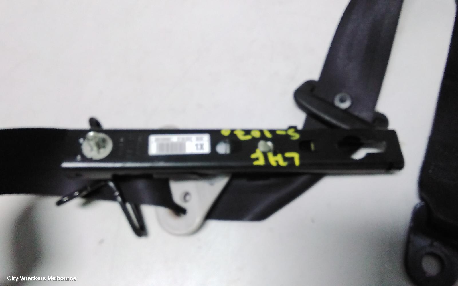 PEUGEOT PARTNER SEATBELT/STALK, LH FRONT, SEAT BELT ONLY, 09/2008 - 01/2015