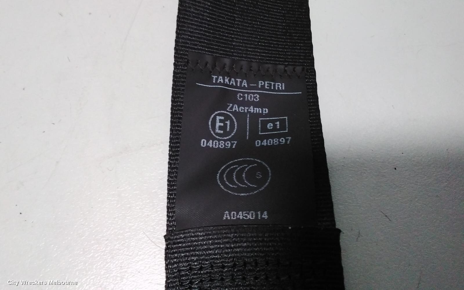 PEUGEOT PARTNER SEATBELT/STALK, LH FRONT, SEAT BELT ONLY, 09/2008 - 01/2015