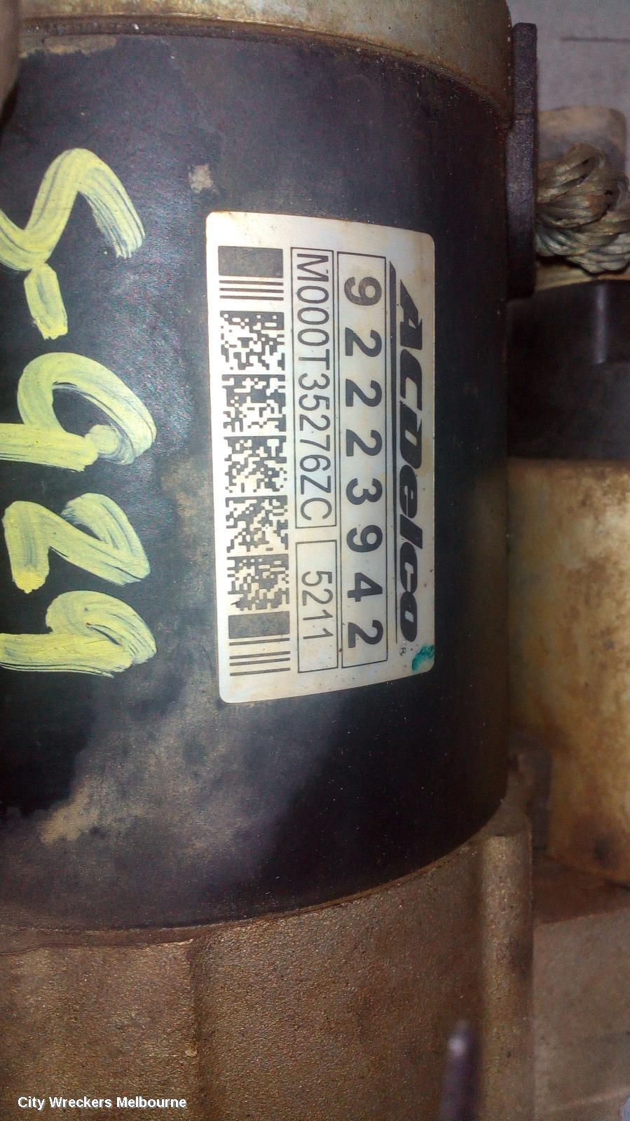 HOLDEN COMMODORE STARTER, 3.6, LFX/LWR, VF, 05/2013 - 12/2017