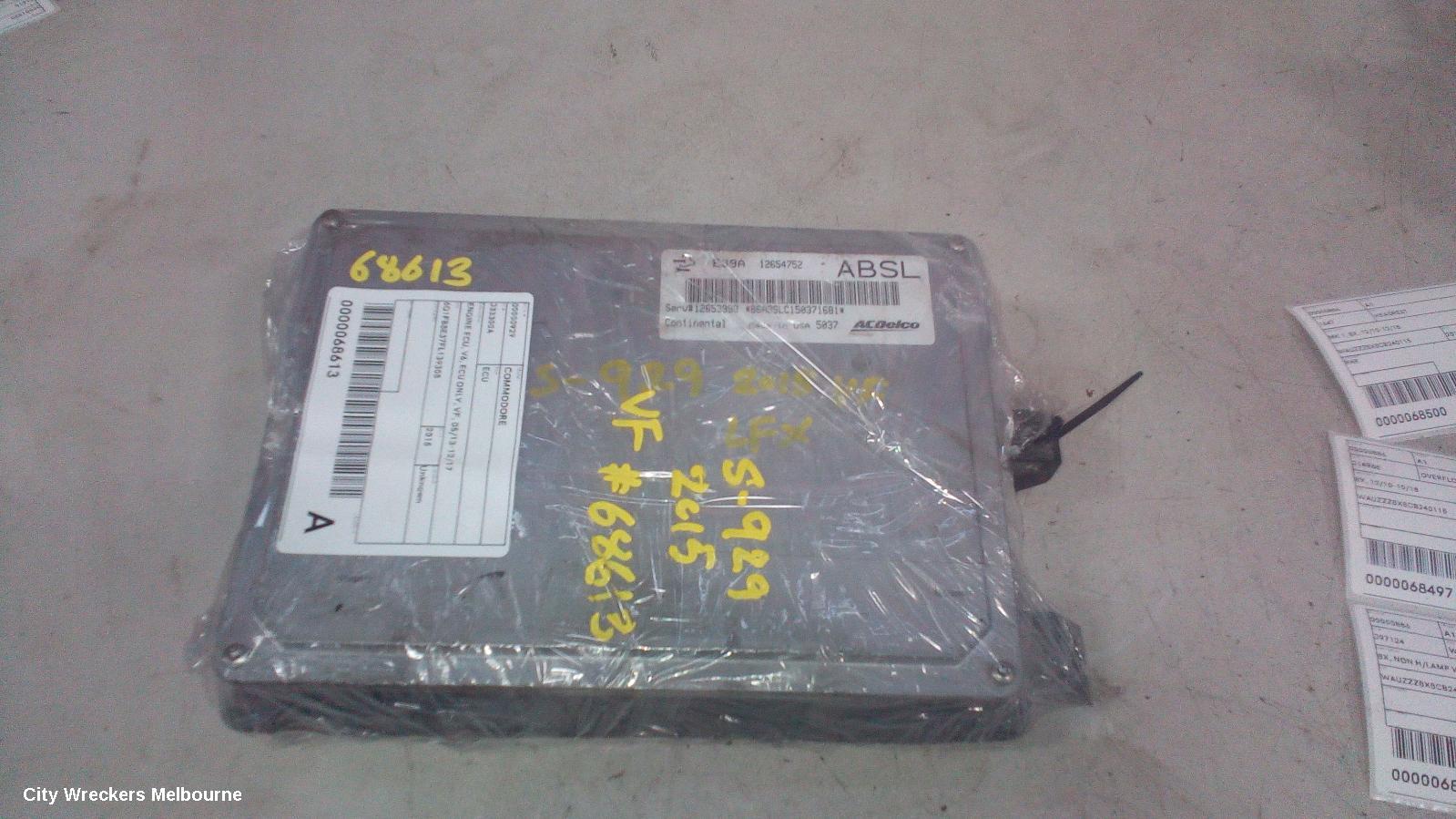 HOLDEN COMMODORE ECU, ENGINE ECU, V6, ECU ONLY, VF, 05/2013 - 12/2017
