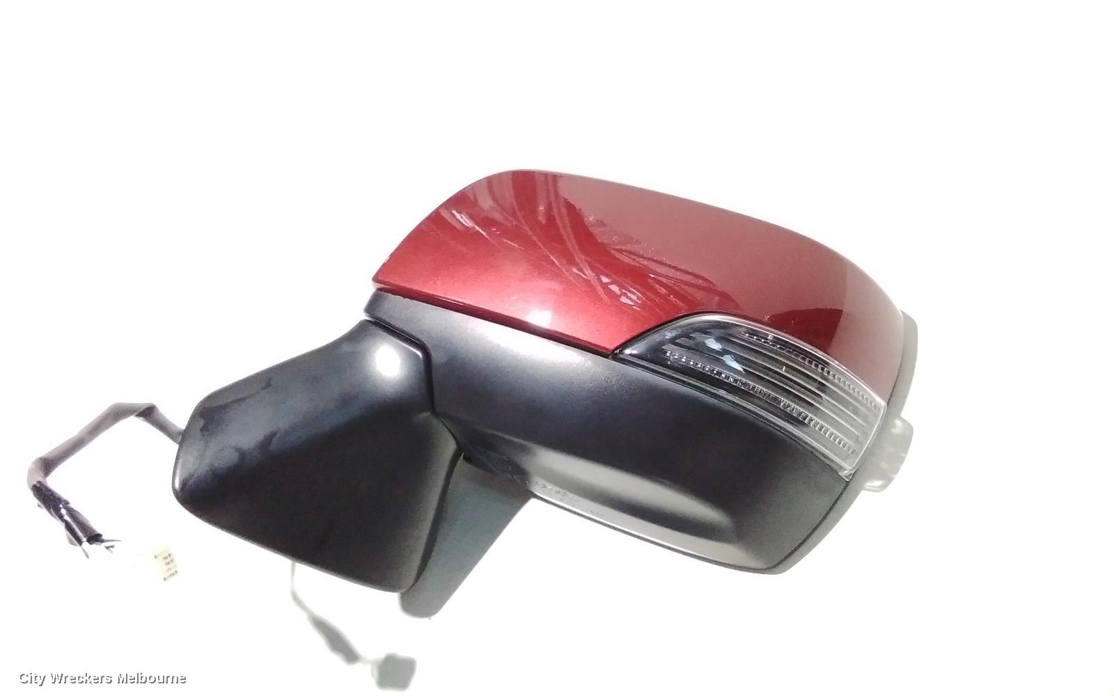 SUBARU LIBERTY LEFT DOOR MIRROR, 6TH GEN, MANUAL FOLD, NON BLIND SPOT TYPE, 08/2014 - 02/2016