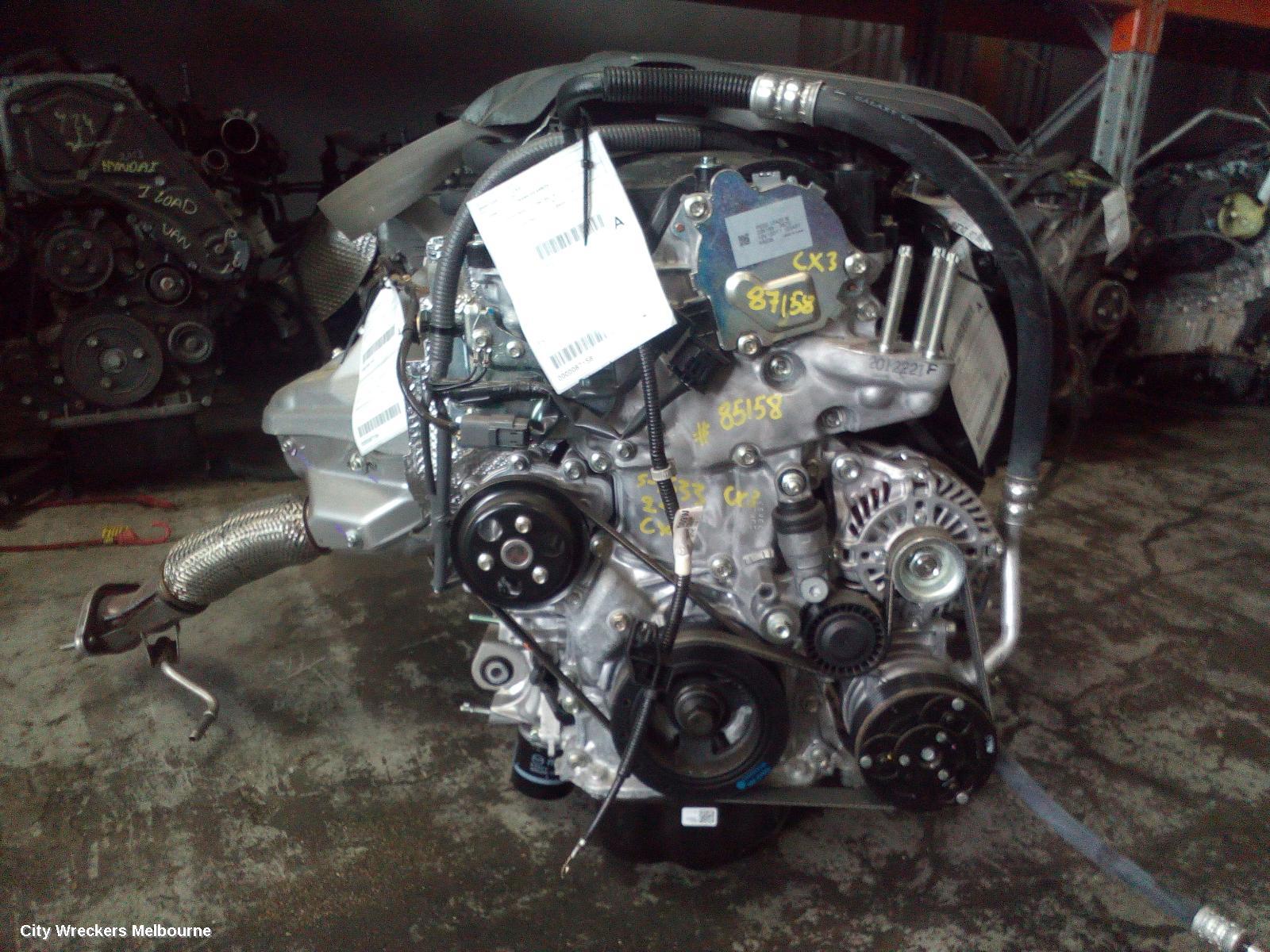 MAZDA CX3 ENGINE, PETROL, 2.0, PE-VPS CODE (VIN JM0), DK, 06/2018 ONWARDS