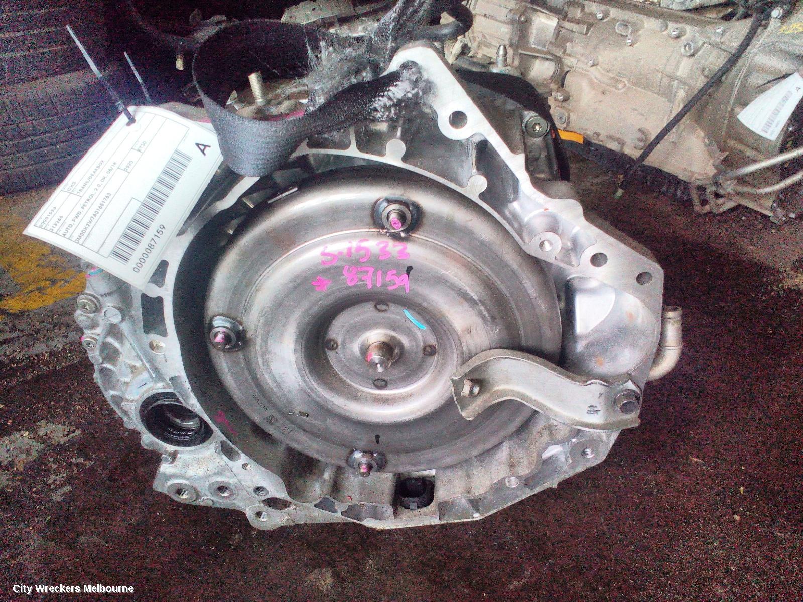 MAZDA CX3 TRANS/GEARBOX, AUTO, FWD, PETROL, 2.0, DK, 06/2018 ONWARDS