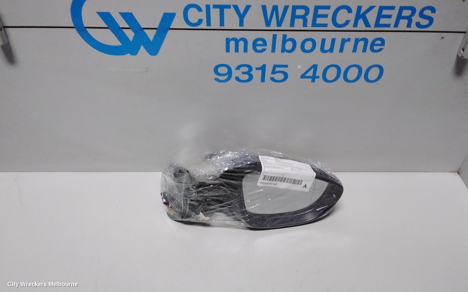VOLKSWAGEN JETTA RIGHT DOOR MIRROR, 1B, POWER FOLD (6XP CODE), 08/2011 - 06/2015