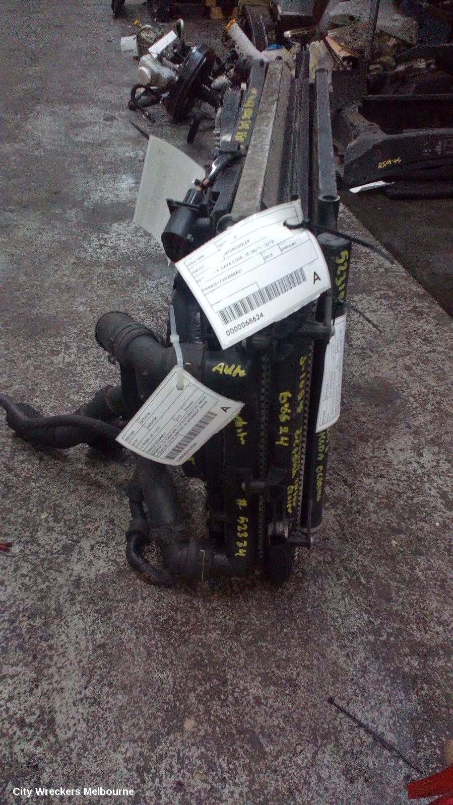 SKODA OCTAVIA INTERCOOLER, PETROL, 1.4, CAXA CODE, 1Z, 08/2010 - 10/2013