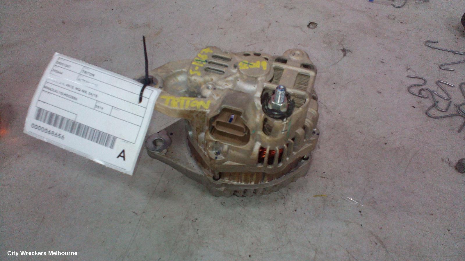 MITSUBISHI TRITON ALTERNATOR, DIESEL, 2.4, 4N15, MQ-MR, 04/2015 ONWARDS