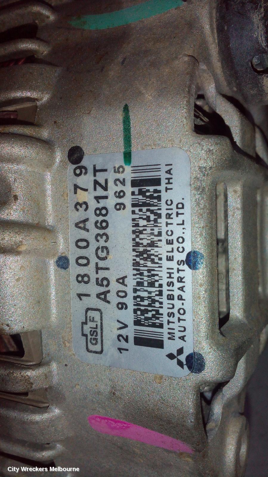 MITSUBISHI TRITON ALTERNATOR, DIESEL, 2.4, 4N15, MQ-MR, 04/2015 ONWARDS