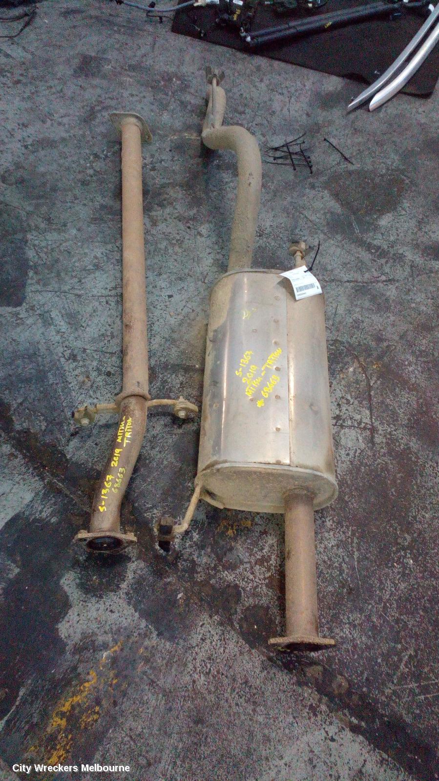 MITSUBISHI TRITON EXHAUST SYSTEM, MQ-MR, 03/2015 - 10/2023
