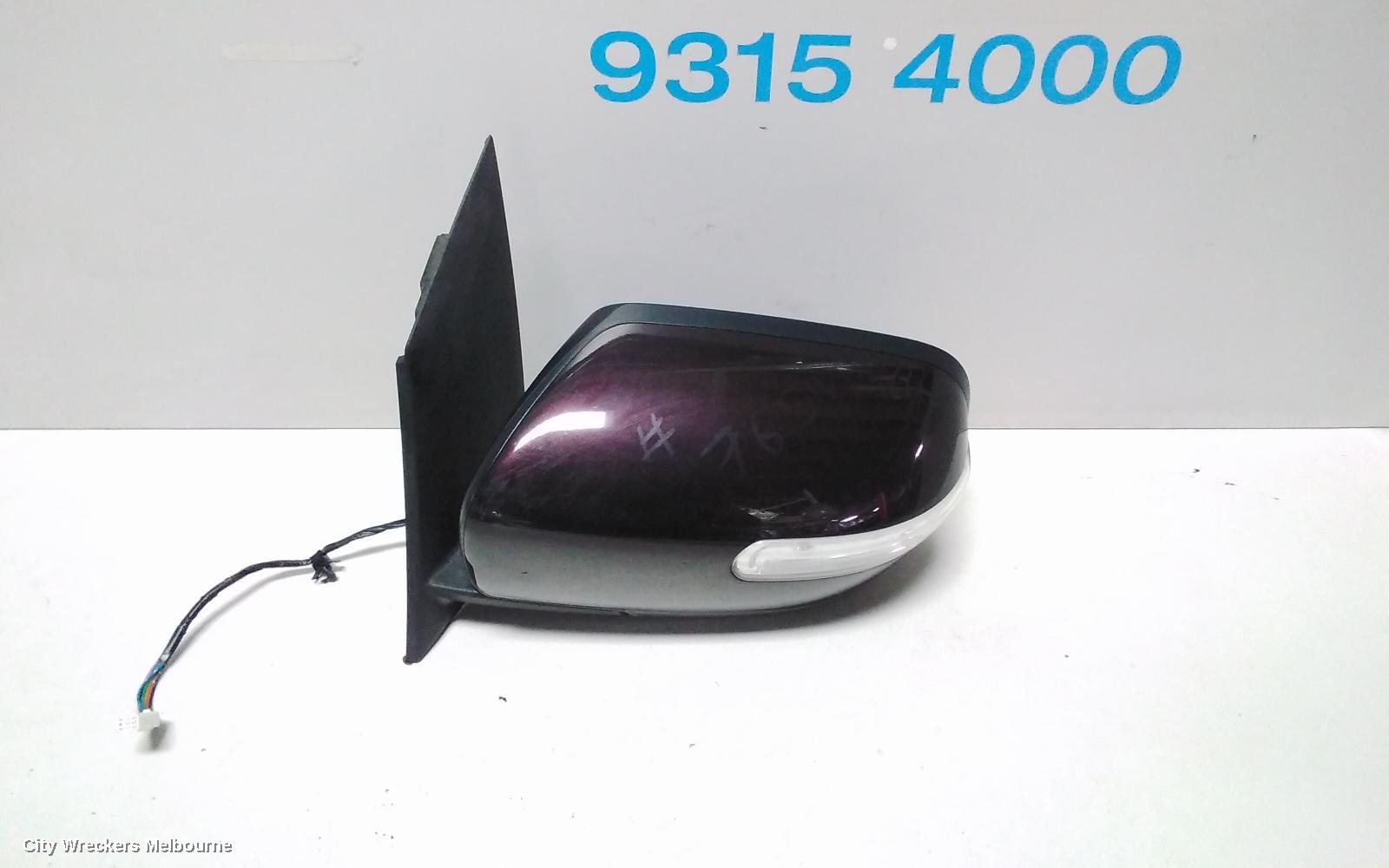 MAZDA CX7 LEFT DOOR MIRROR, ER, HEATED, 6 WIRE TYPE, 11/2006 - 02/2012