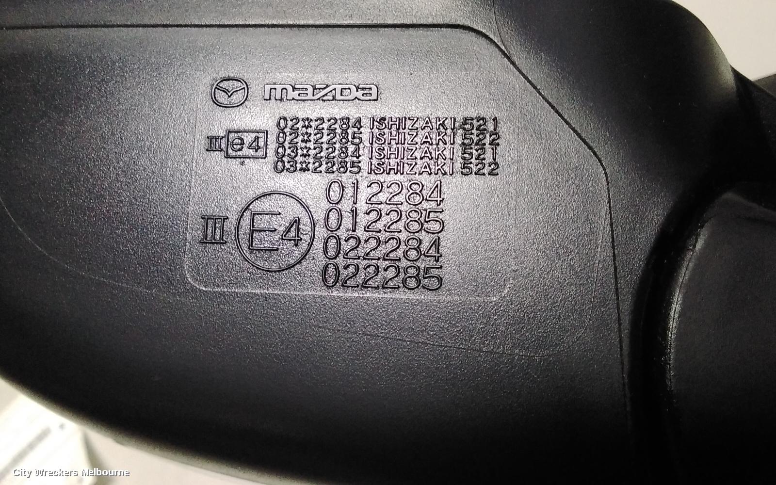 MAZDA CX7 LEFT DOOR MIRROR, ER, HEATED, 6 WIRE TYPE, 11/2006 - 02/2012